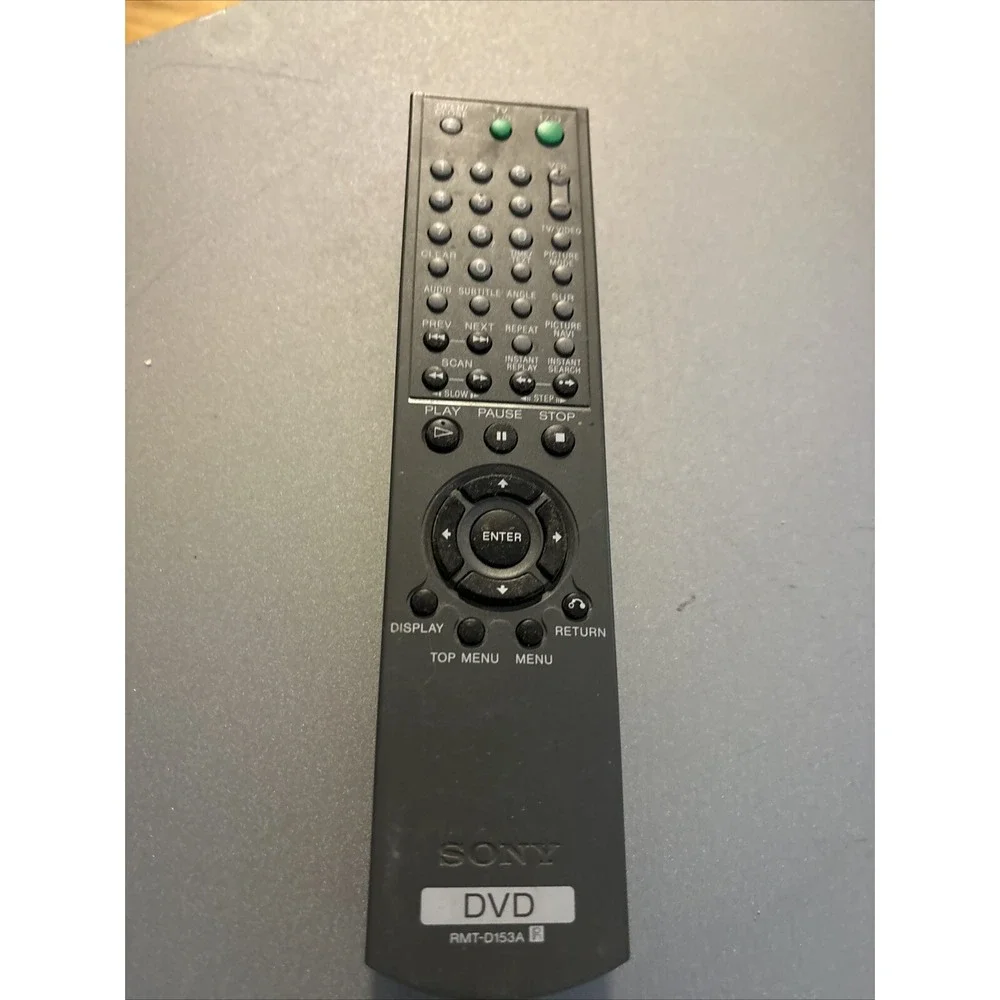Sony‎ DVD Remote Control RMT-D153A Black Good OEM Replacement Controller